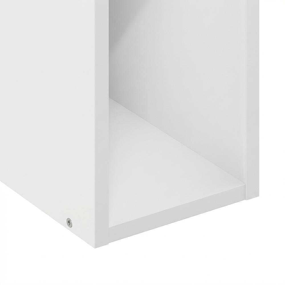 Wooden White Bookcase with Compact Design and Ample Storage Space