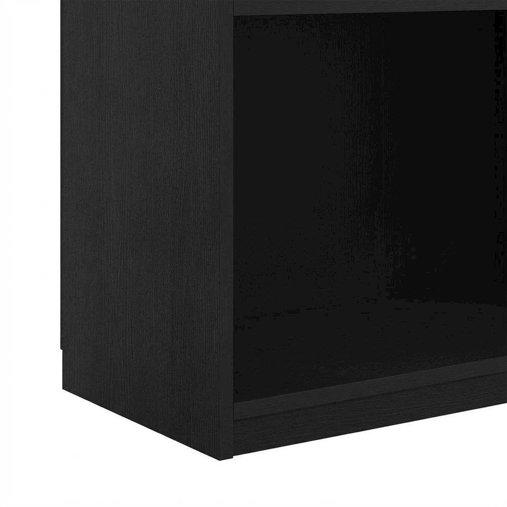 Wooden Bookcase in Finish with Adjustable Shelves for Home Office