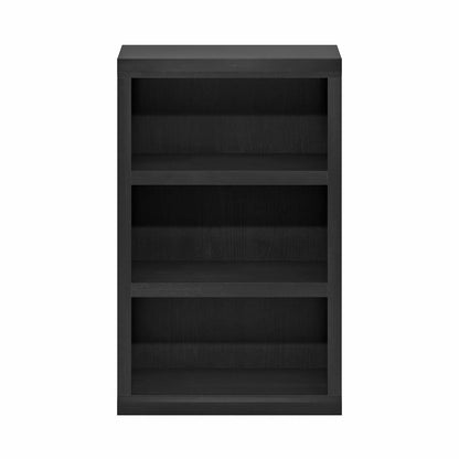 Rail 3-Tier Open Shelf Bookcase, Blackwood
