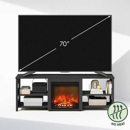 Electric Fireplace TV Stand, Entertainment Center for TV up to 70 Inch