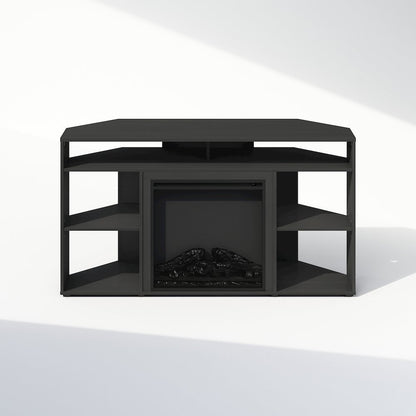 Electric Fireplace Corner TV Stand, Entertainment Center for TV up to 55 Inch