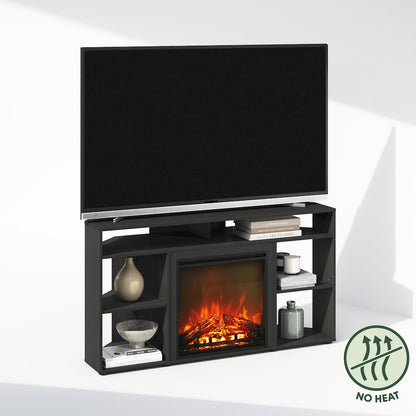 Electric Fireplace Corner TV Stand, Entertainment Center for TV up to 55 Inch