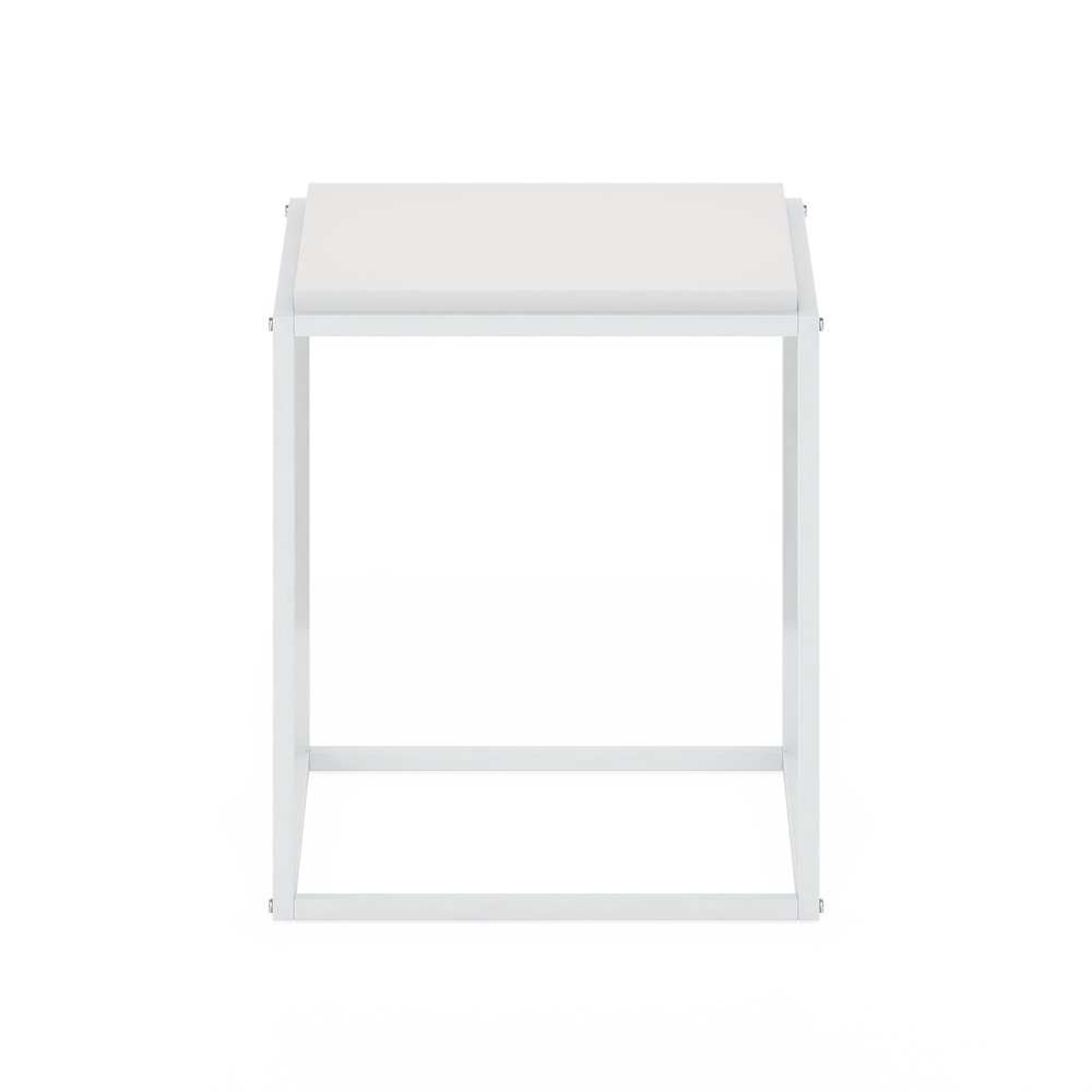Moretti Modern Lifestyle Stackable Shelf, 1-Tier, Solid White/White