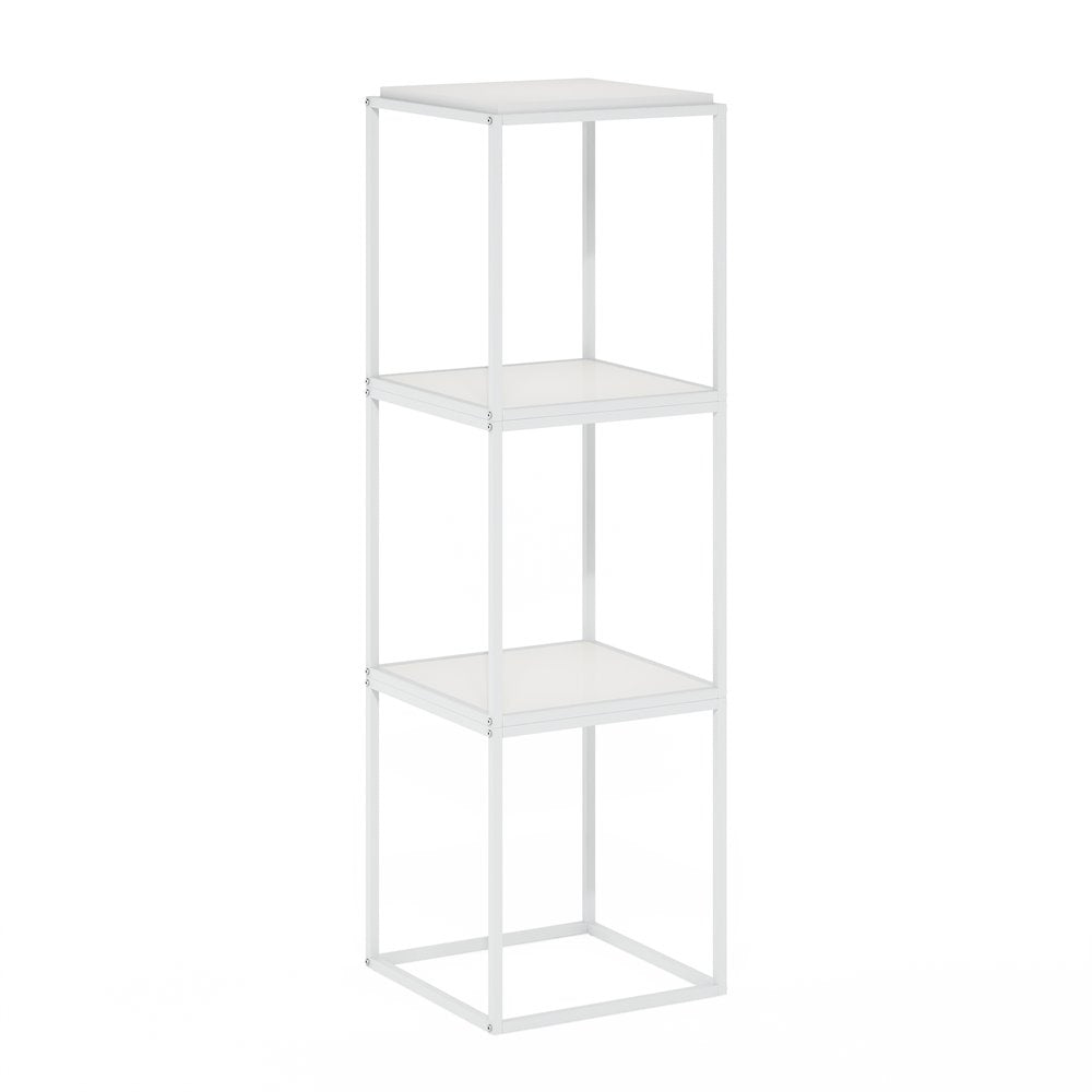 Moretti Modern Lifestyle Stackable Shelf, 1-Tier, Solid White/White
