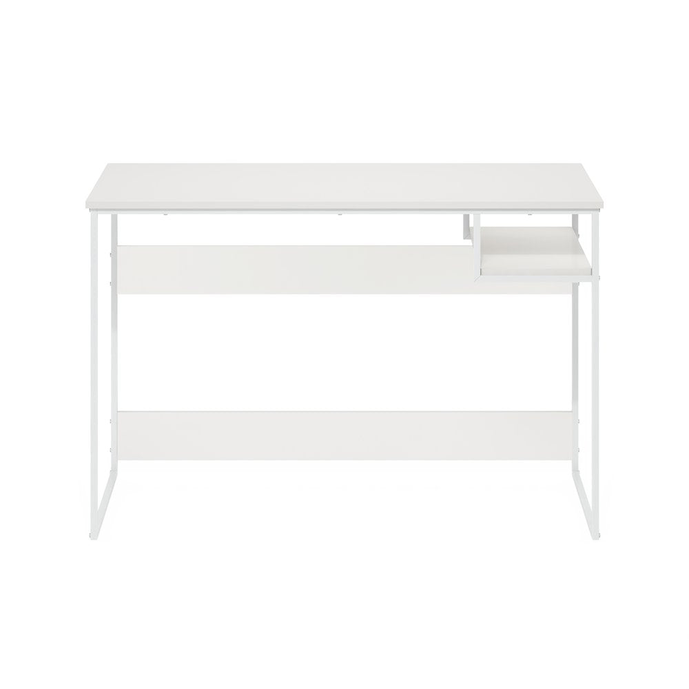 Moretti Modern Lifestyle Study Desk, 45, Solid White/White