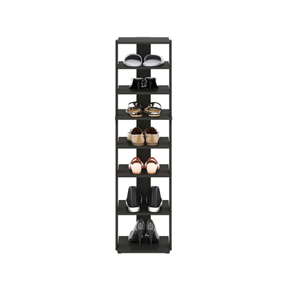 8-Tier Vertical Space Saving Free Standing Shoe Tower, Shoe Rack