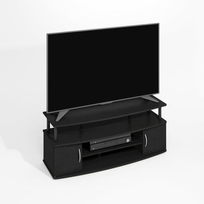 JAYA Large Entertainment Center Hold up to 55-IN TV, Darkwood