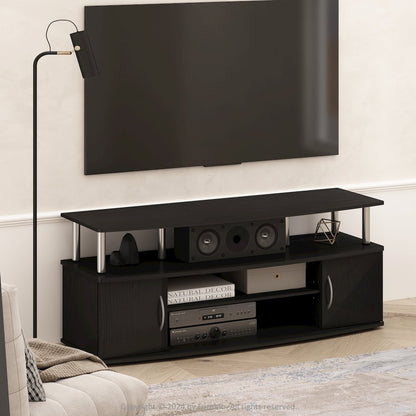 JAYA Large Entertainment Center Hold up to 55-IN TV, Dark Americano