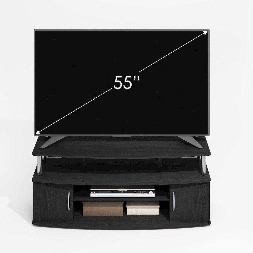 JAYA Large Entertainment Center Hold up to 55-IN TV, Dark Americano