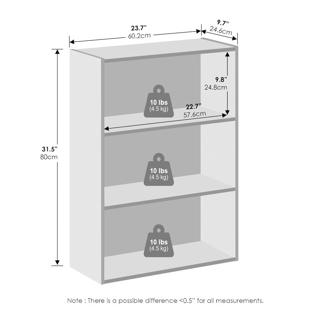 3-Tier Closet Organizer, Open Shelf Closet Storage