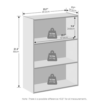 3-Tier Closet Organizer, Open Shelf Closet Storage