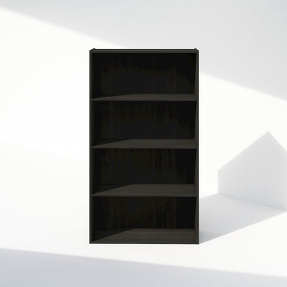 Simple Open Shelf, Bookcases, 4-Tier, Espresso