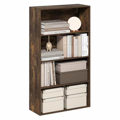JAYA Book Shelf, 4-Tier Book Shelf, Standing Bookshelf, 9.5 x 23.6 x 41.9