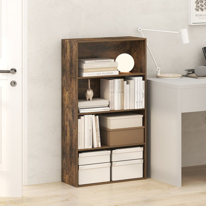 JAYA Book Shelf, 4-Tier Book Shelf, Standing Bookshelf, 9.5 x 23.6 x 41.9