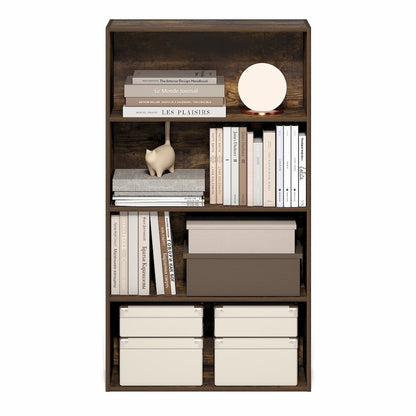 JAYA Book Shelf, 4-Tier Book Shelf, Standing Bookshelf, 9.5 x 23.6 x 41.9