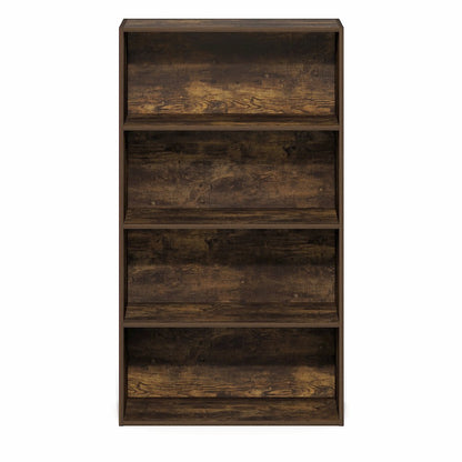 JAYA Book Shelf, 4-Tier Book Shelf, Standing Bookshelf, 9.5 x 23.6 x 41.9