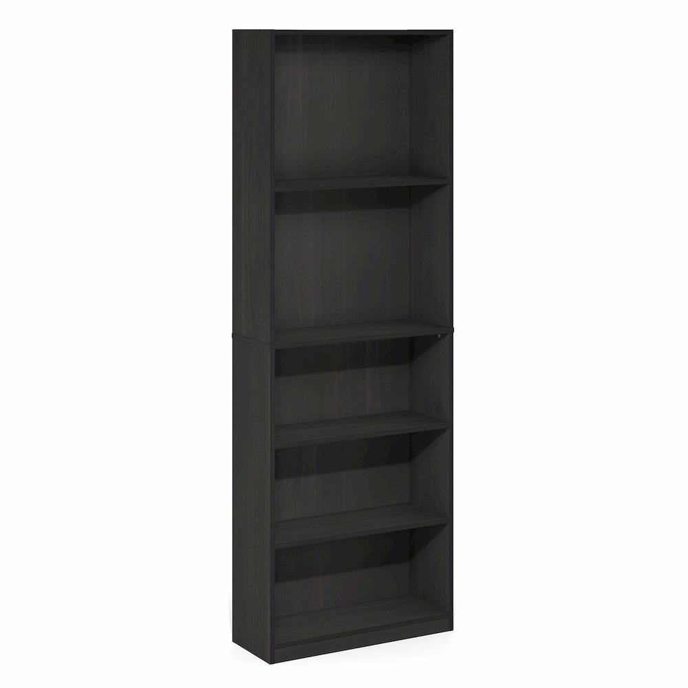 JAYA Book Shelf, 5-Tier Bookshelf with Open Storage Shelf, Standing Bookcase
