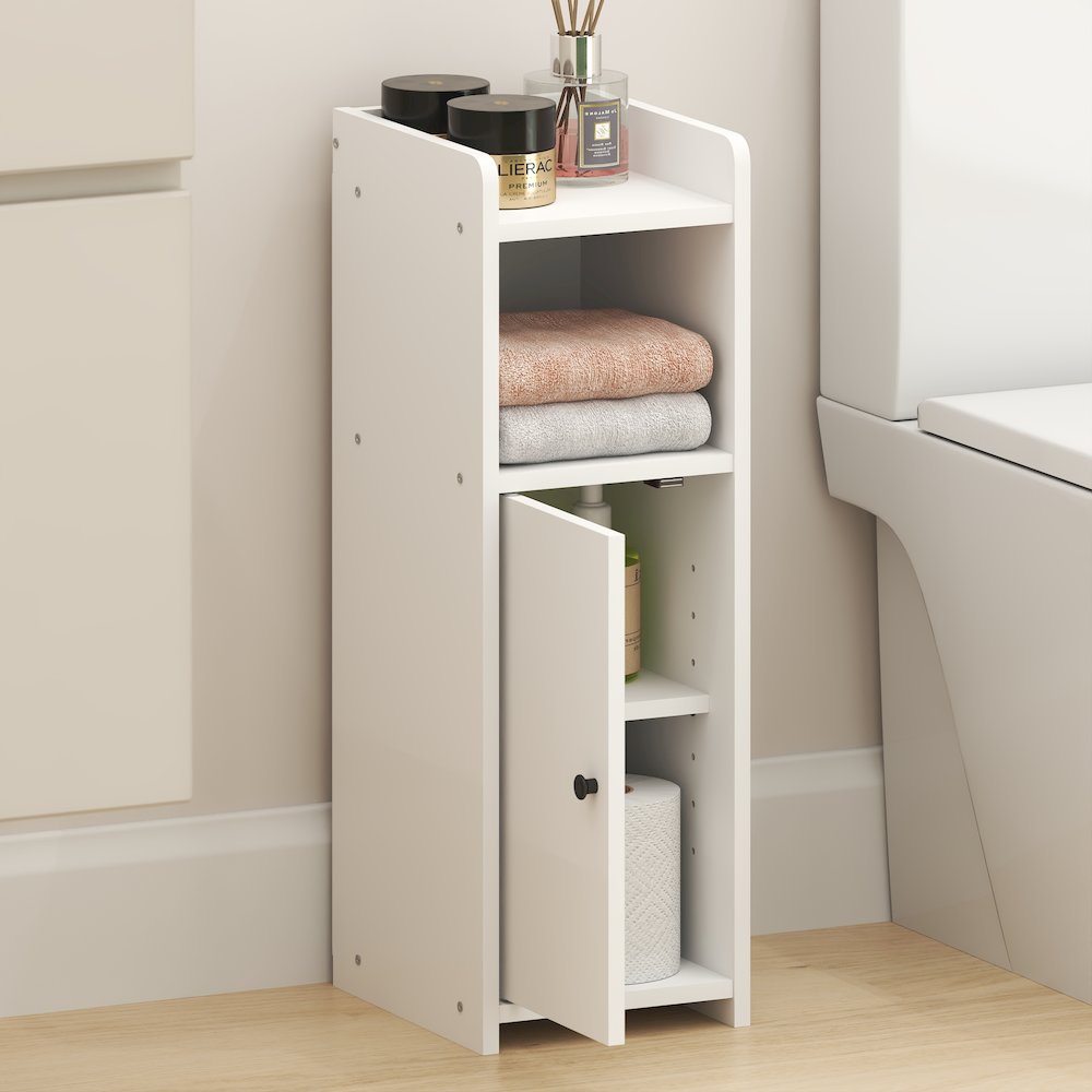 FULDA Bathroom Storage Cabinet, 4-Tier Bathroom Cabinet, 24H