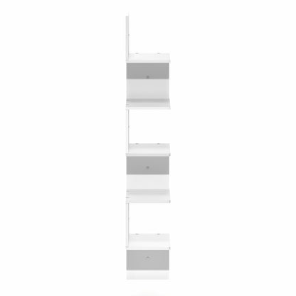 ROSSI Corner Floating Shelves for Wall, 5-Tier Corner Square Wall Shelf