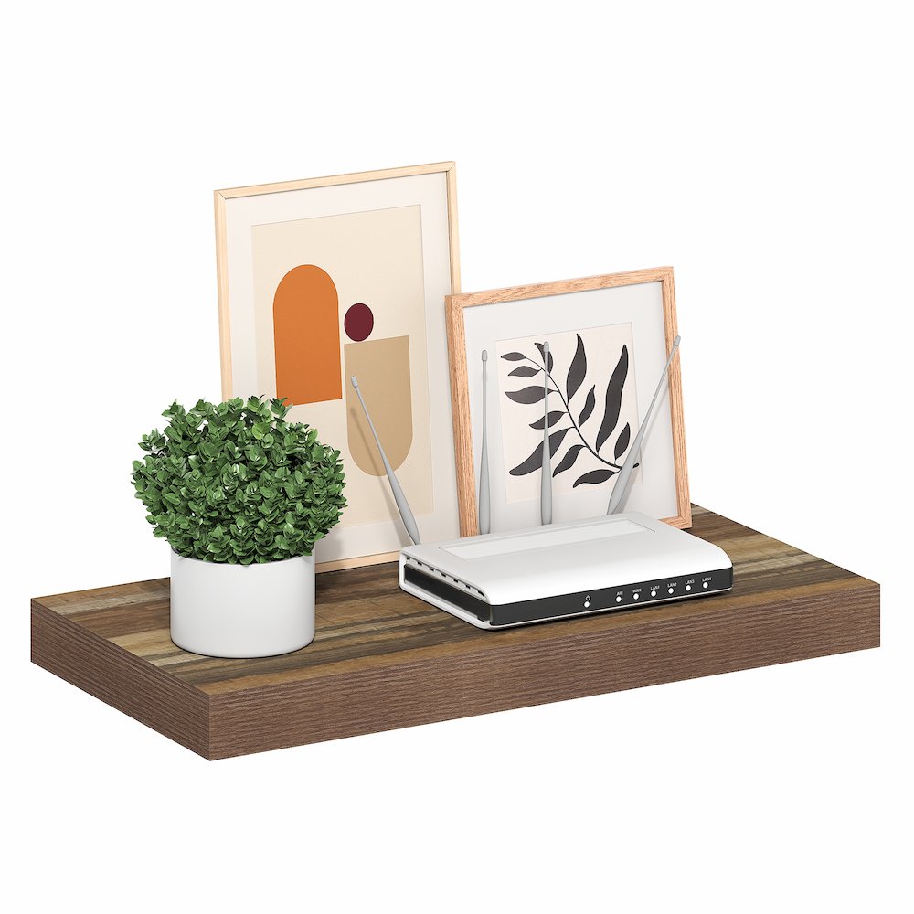 TANNA Floating Shelves for Wall, 12 x 24 Wall Shelf, 2-in Thick Shelf