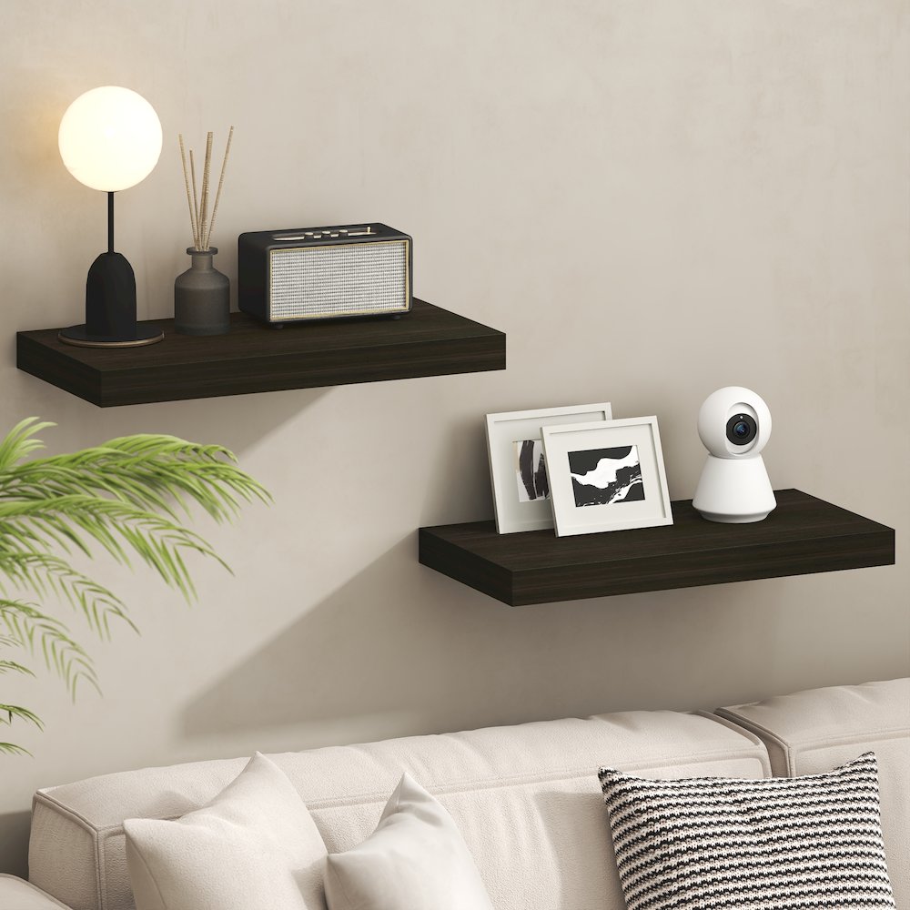 TANNA Floating Shelves for Wall, 12 x 24 Wall Shelf, 2-in Thick Shelf