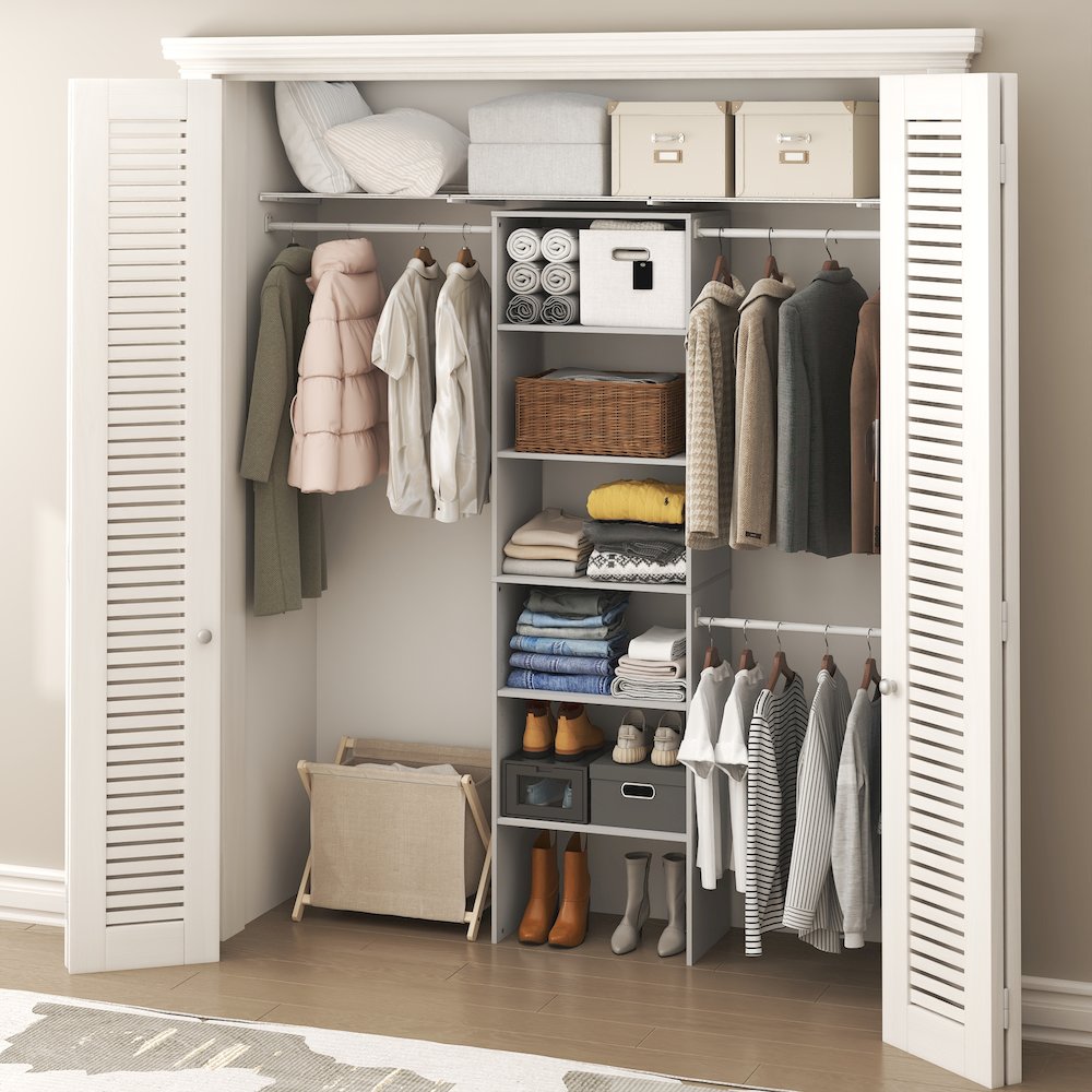 FANO Closet Organizers and Storage, 14.8 x 23.6 x 82.1 for Wardrobe