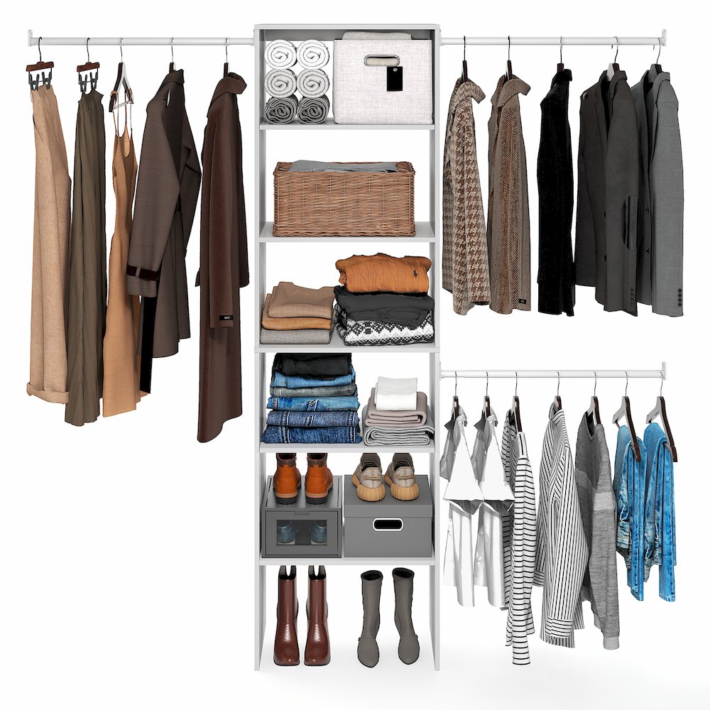 FANO Closet Organizers and Storage, 14.8 x 23.6 x 82.1 for Wardrobe