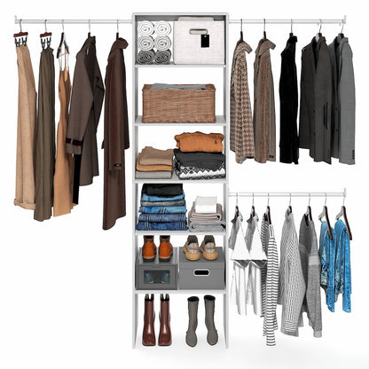 FANO Closet Organizers and Storage, 14.8 x 23.6 x 82.1 for Wardrobe