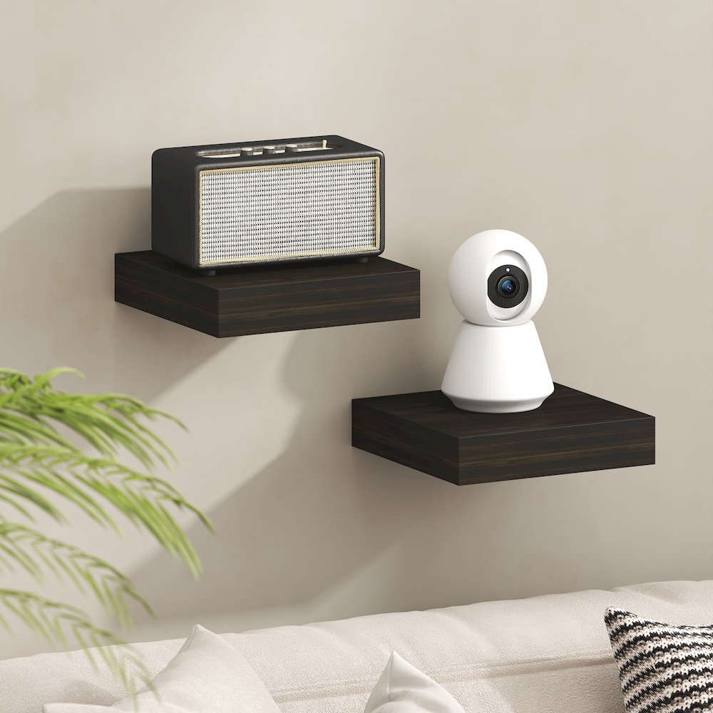 TANNA Floating Shelves for Wall Set of 2, 9 x 9 Wall Shelf