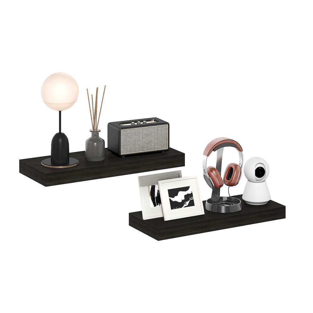TANNA Floating Shelves for Wall Set of 2, 9 x 24 Wall Shelf