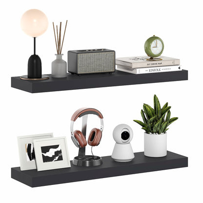 TANNA Floating Shelves for Wall Set of 2, 9 x 35 Wall Shelf