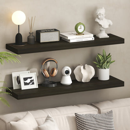 TANNA Floating Shelves for Wall Set of 2, 12 x 47 Wall Shelf