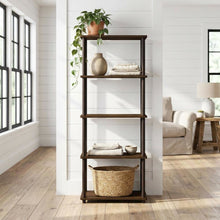 Wooden bookcase with simple design and sturdy build for home or office use