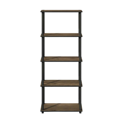 Wooden Bookcase with Open Shelving for Living Room Storage