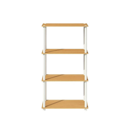 Wooden bookcase with sturdy construction and versatile design