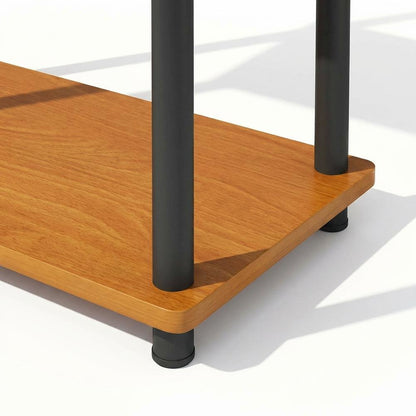 Wood Bookcase with Adjustable Shelves and Sturdy Construction