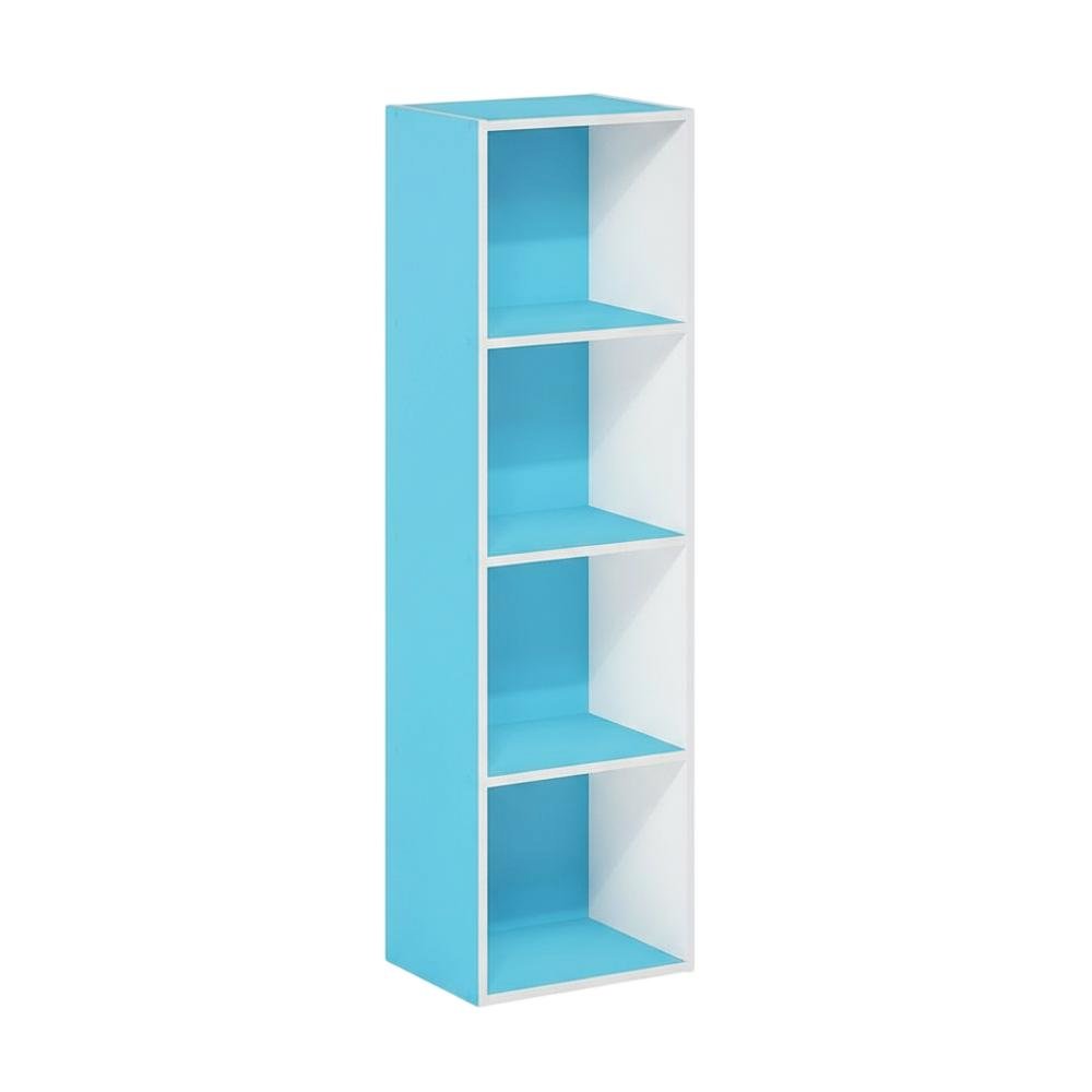 Wooden bookcase with open shelves for versatile storage