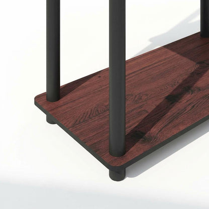 Wood bookcase in finish with a sleek, modern design for versatile storage