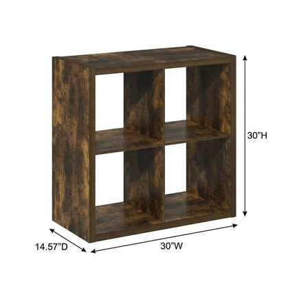 Wooden bookcase with clean design for versatile storage