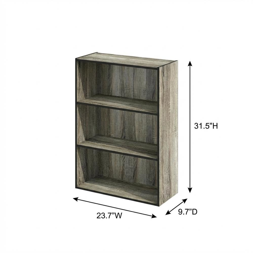 Wooden bookcase with simple design for home or office storage