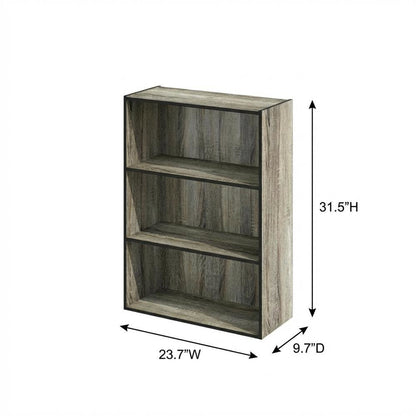 Wooden bookcase with simple design for home or office storage