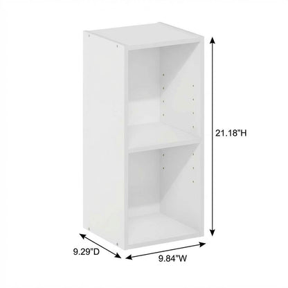 White wood bookcase with compact design and versatile storage solution