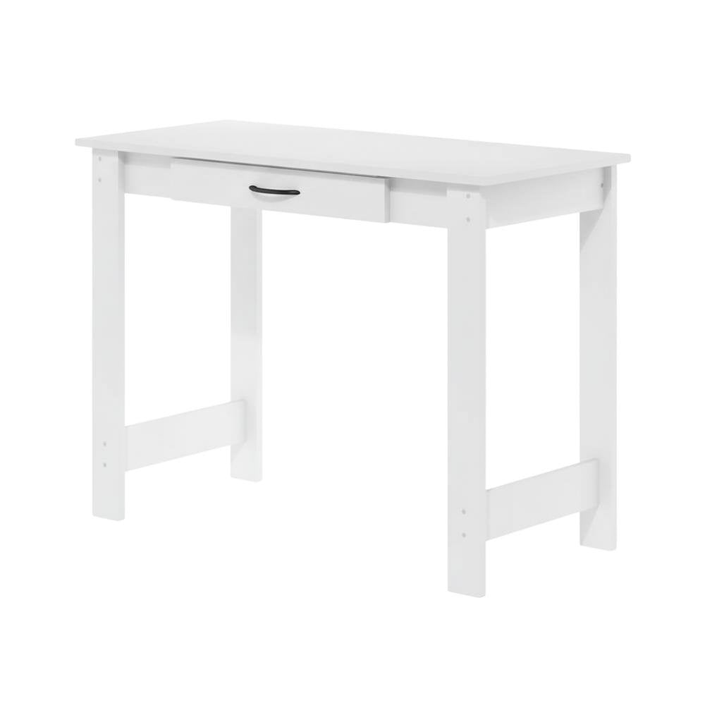 White Writing Desk With Drawer For Home Office And Residential Use
