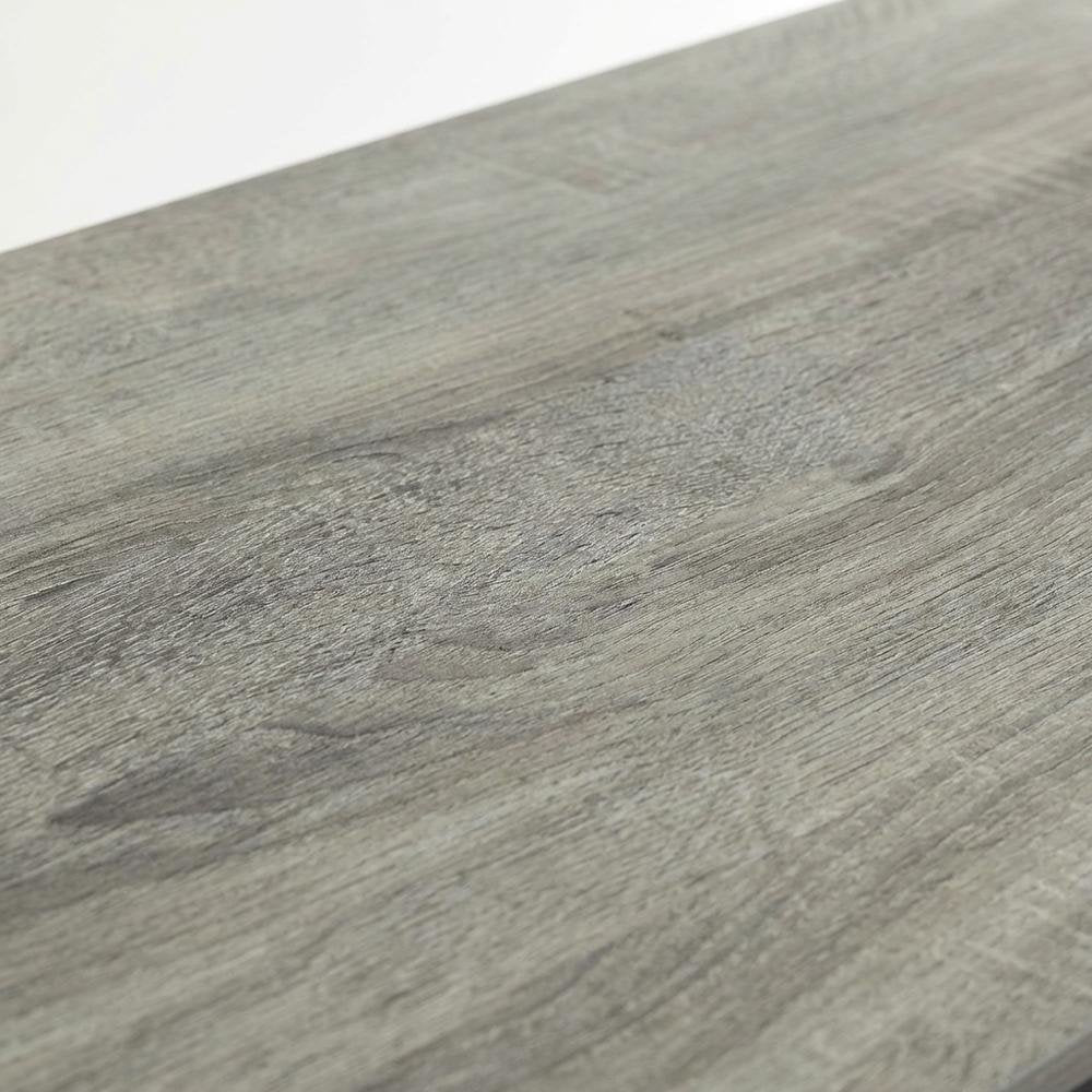 Grey Study Desk With Spacious Work Surface And Sturdy Construction
