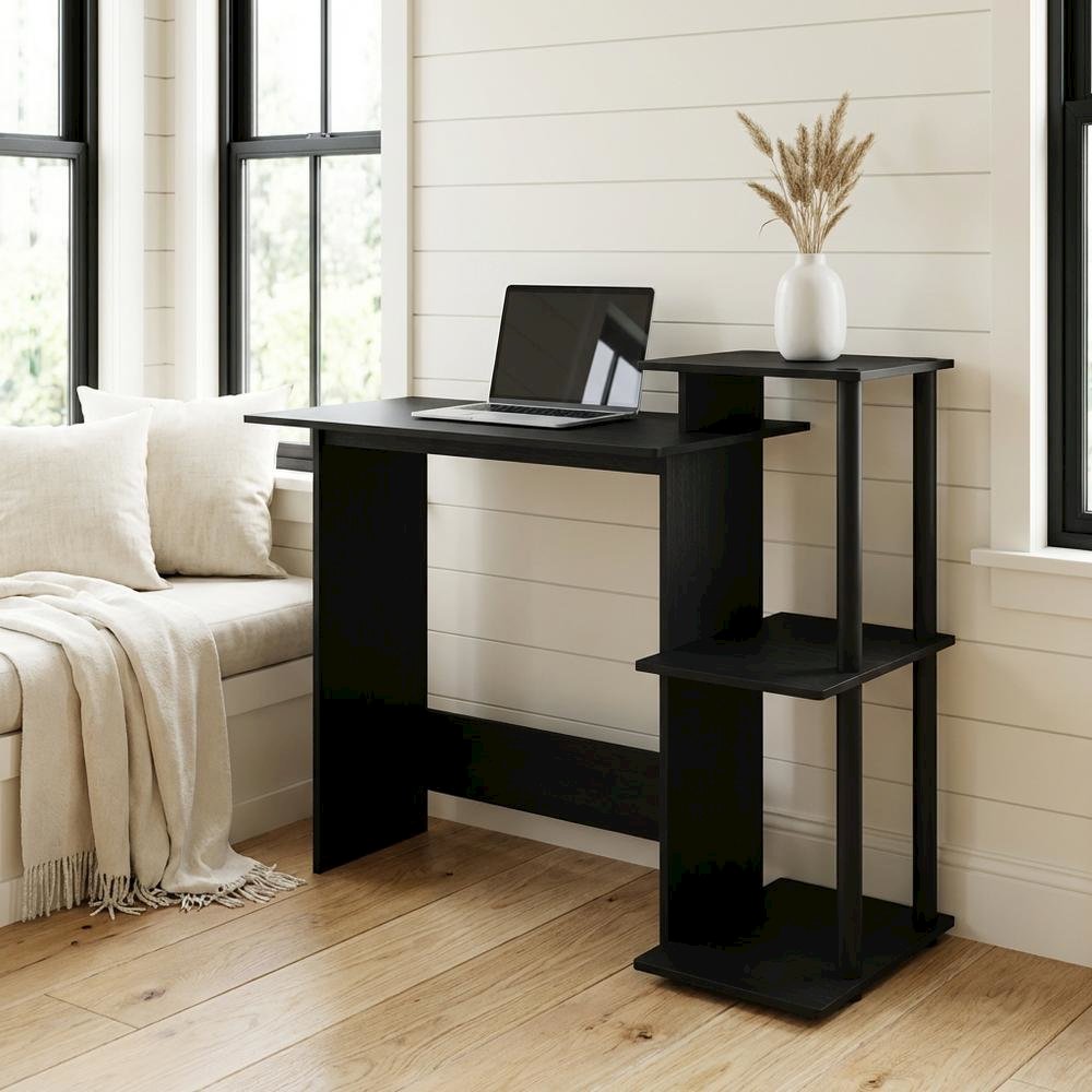 Black Americano Computer Desk With Modern Workspace Design