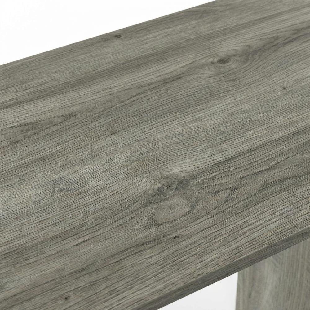 French Oak Grey/Black Study Desk with Bin Drawers for Home Office