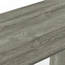 French Oak Grey/Black Study Desk with Bin Drawers for Home Office