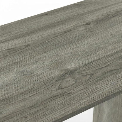 French Oak Grey/Black Study Desk with Bin Drawers for Home Office