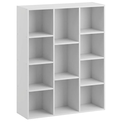 White 11-Cube Open Shelf Storage Organizer, 29 Inch Wide, Closet
