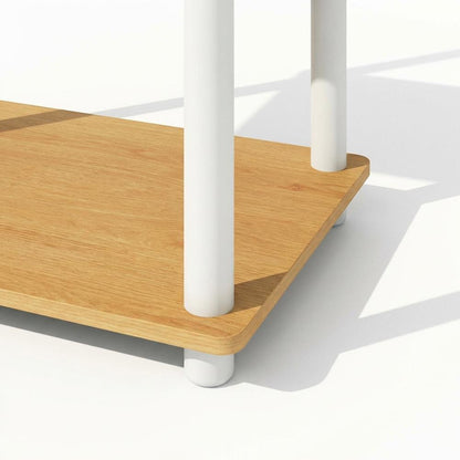 Wooden bookcase with sturdy construction and versatile design